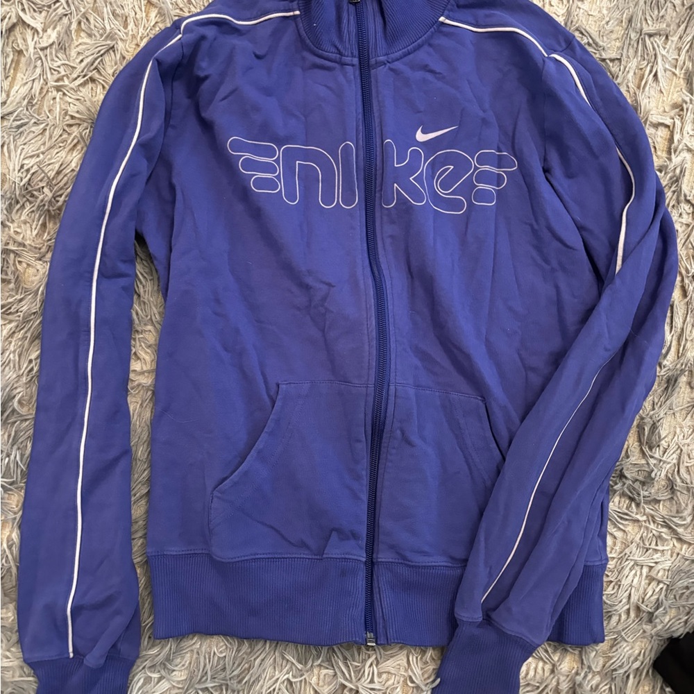 Nike y2k Women's Purple Full-Zip Track Jacket